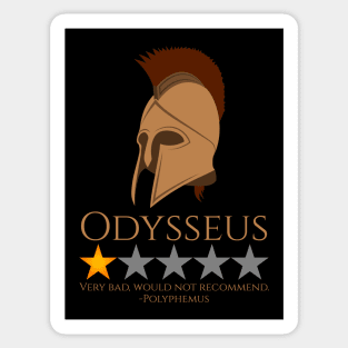 Odysseus - Ancient Greek Mythology Meme - Polyphemus Sticker